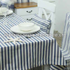 TP07 Better Homes and Gardens Multi-Stripe Table cloth -blue and white 