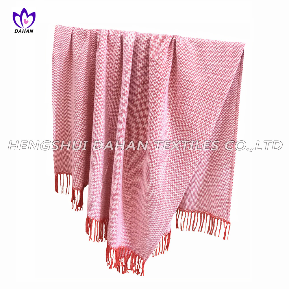 100%Cotton fabric blanket, yarn dyed blanket. BK02