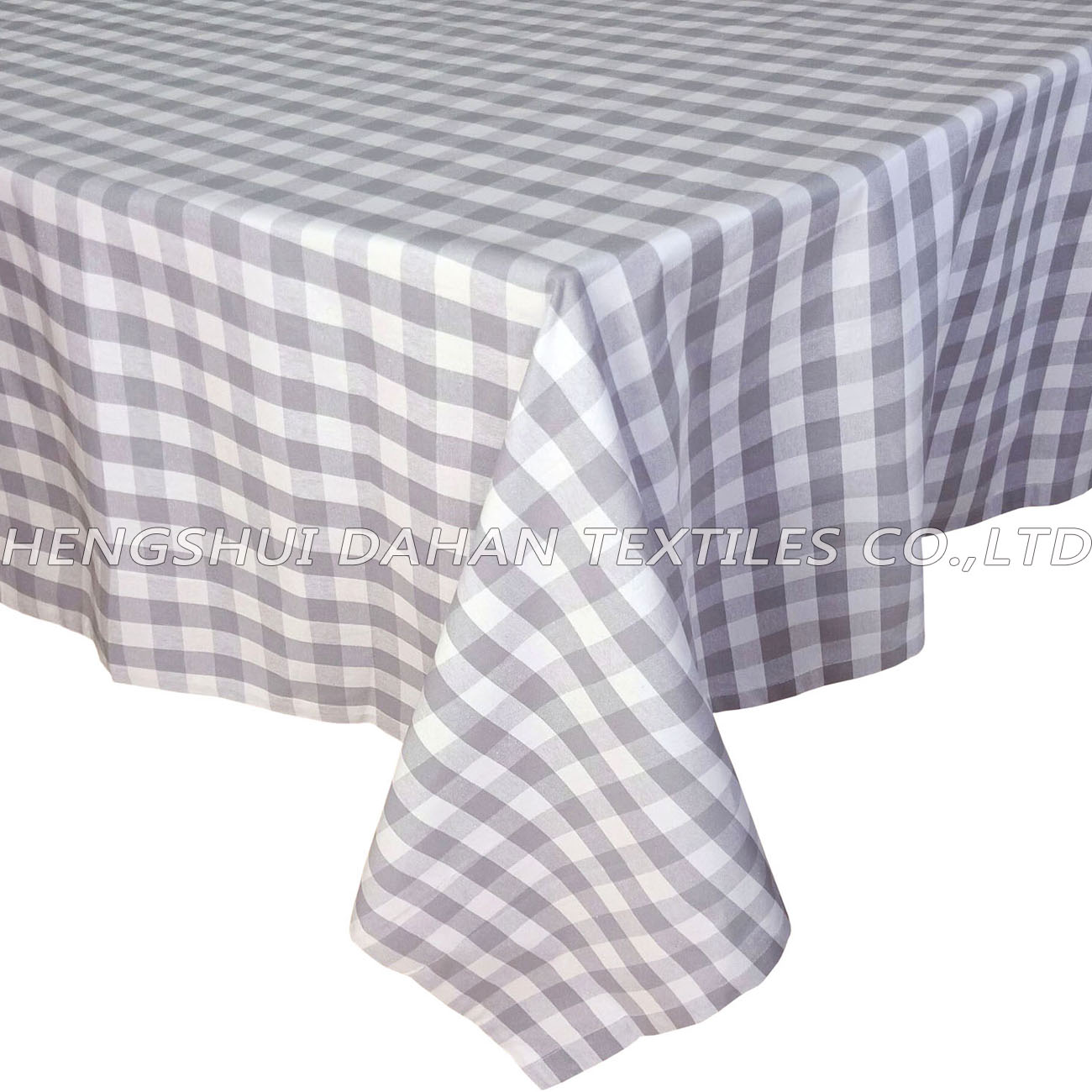 TP13~16 100% cotton grid table cloth-oblong.