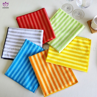 Microfiber color stripe kitchen towel.