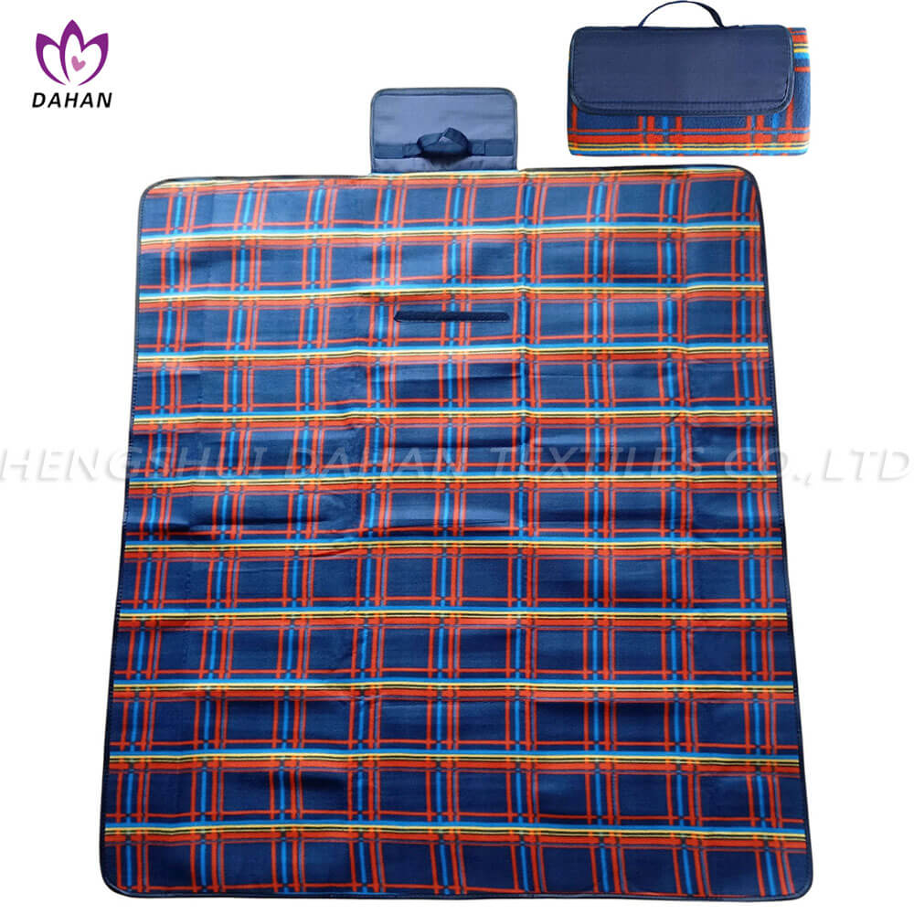  7026 Picnic blanket waterproof picnic mat with printing.