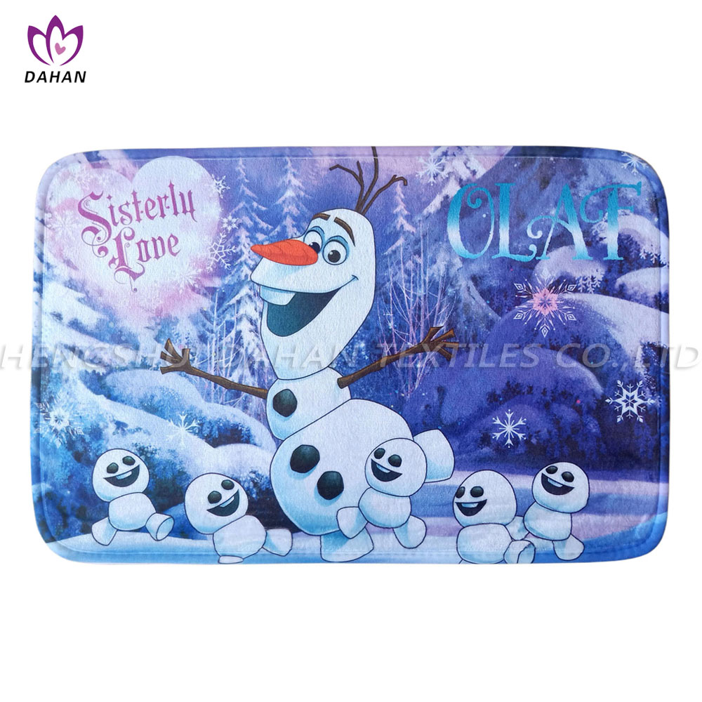 Printing flannel ground mat kitchen mat.