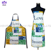 AGP74 100% cotton twill waterproof apron with printing.
