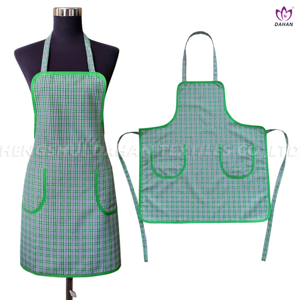 100% Polyester yarn-dyed apron.