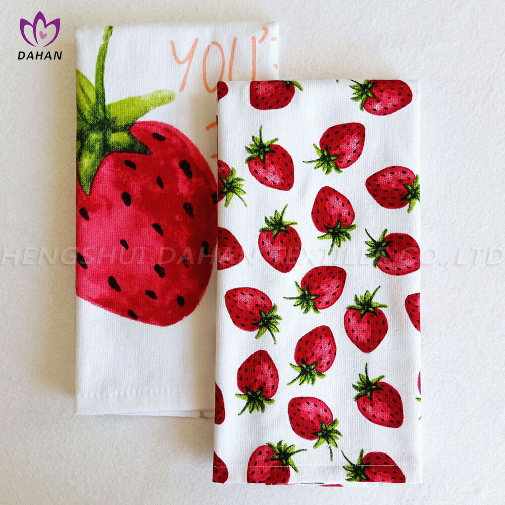 100% cotton printing kitchen towels.