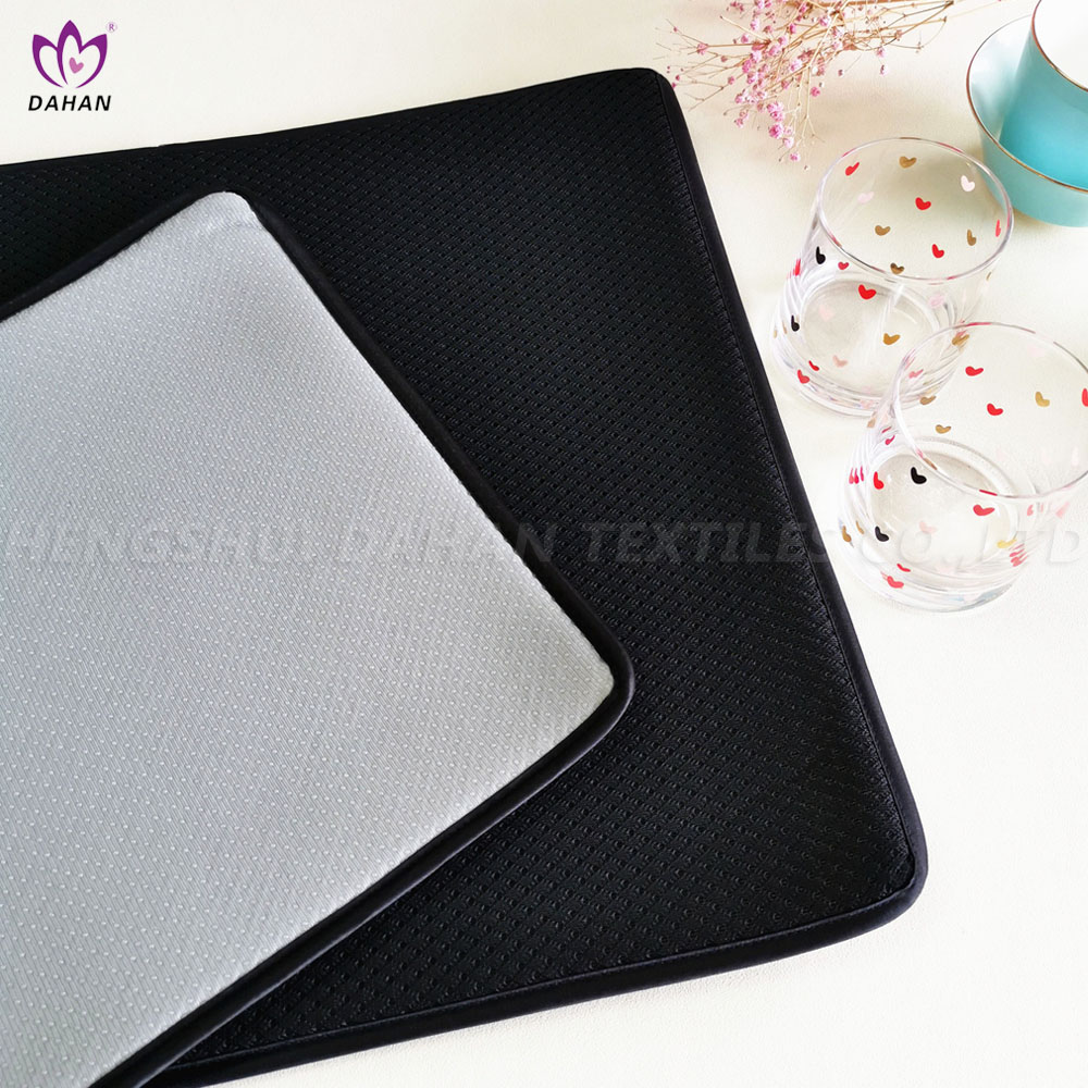 PM42 Black net cloth dish drying mat coffee mat.