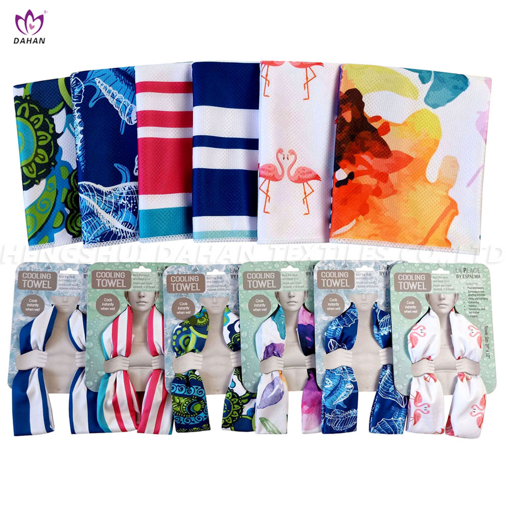 microfiber cooling towel with printing