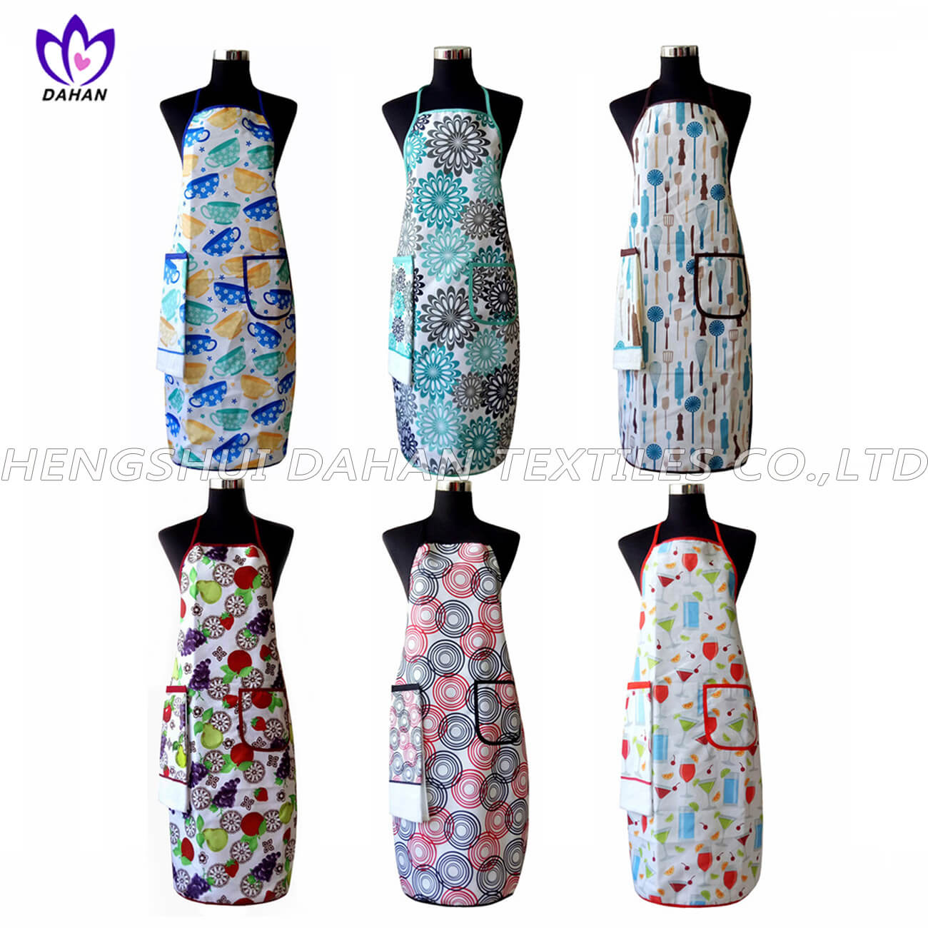 635 100% Polyester printing apron with towel.