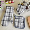 AGP217 Yarn-dyed tea towel+gloves+potholder,4 packs.
