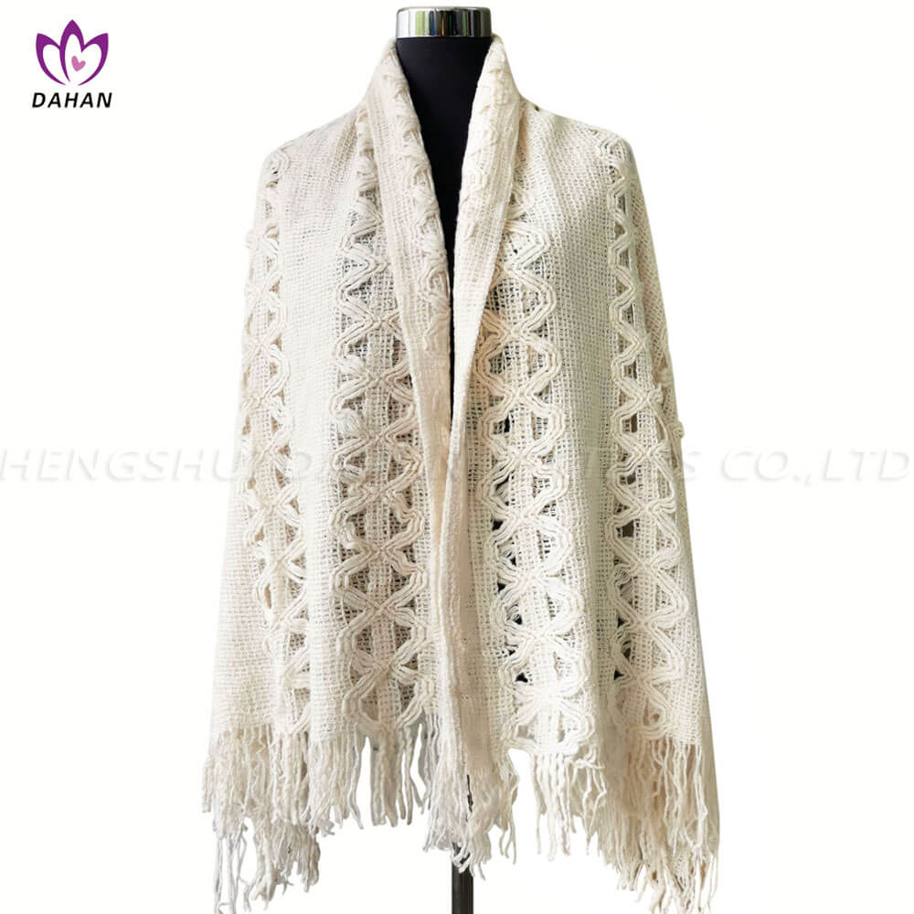BK70 100% Acrylic scarf blanket.