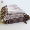 BK113 100% Polyester tassel blanket.