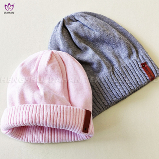 HA37 100% Cotton knitted hat.