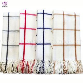 100% Acrylic blanket with tassels.7011 