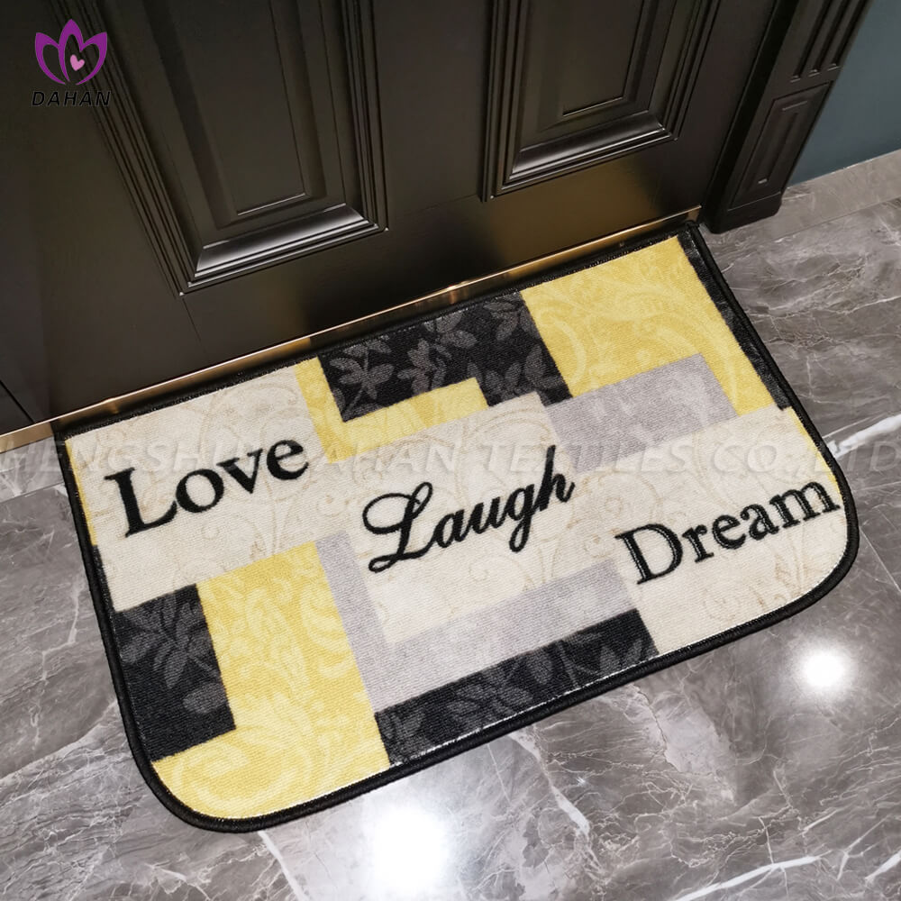 Printing ground mat kitchen mat.