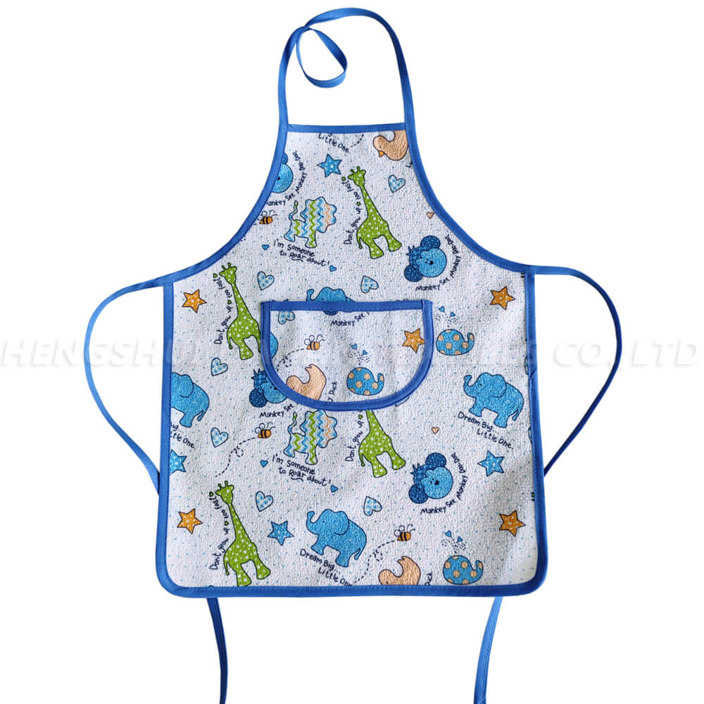 Children’s waterproof printing apron.