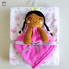 Baby blanket with doll head.BB07
