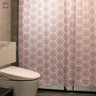 Waterproof shower curtain with printing. SC12